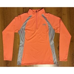 North Face Shirt Long Sleeve Athletic Wear Peach‎ Women's M